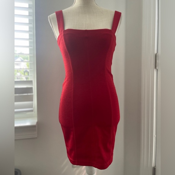 Alythea Bandage Red Mini Dress - Picture 1 of 10